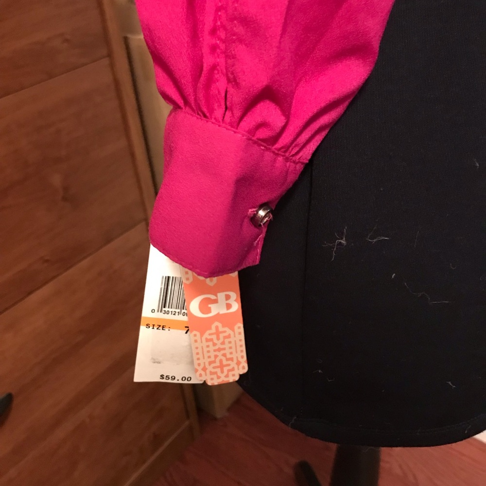 🌷Pink/Navy LS Dress🌷 - Picture 5 of 7